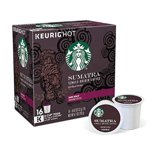 Starbucks Coffee K-Cup Dark Roast Variety Pack Of 4 Flavors - Su