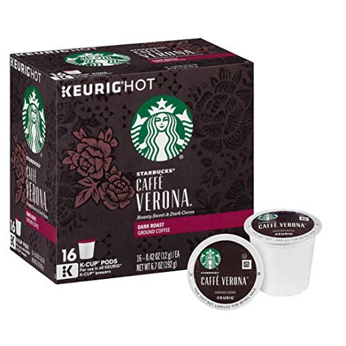 Starbucks Coffee K-Cup Dark Roast Variety Pack Of 4 Flavors - Su