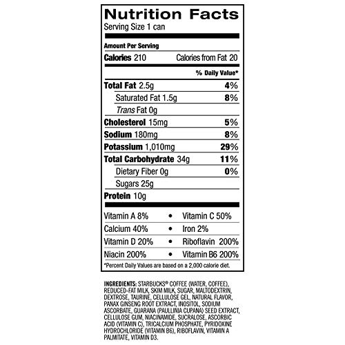 Starbucks, Doubleshot Energy Coffee, Vanilla, 15 Fl Oz Pack Of 12