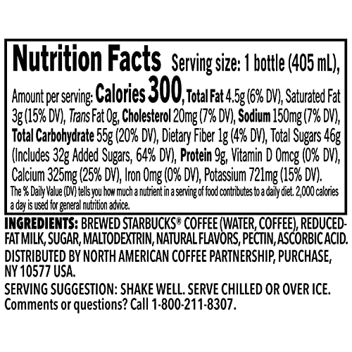 Starbucks Frappuccino Coffee Drink, White Chocolate Mocha 13.7 f...