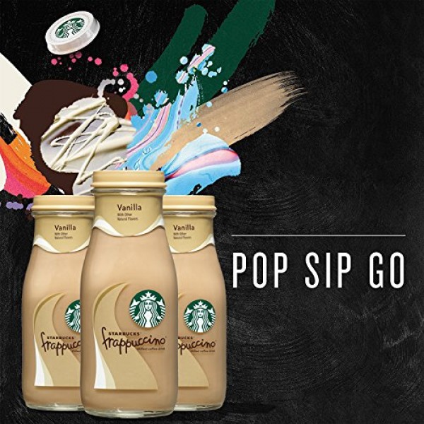 Starbucks Frappuccino, Vanilla, Glass Bottles, 9.5 Fl Oz 15 Count