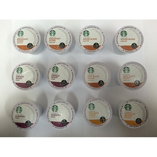 12 Count Variety Pack Of Starbucks Coffee Single Cups For Keurig