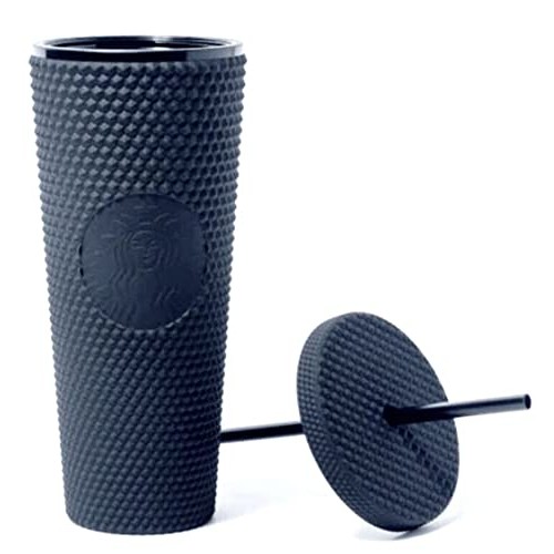 Starbucks 2021 Black Matte Studded Venti Tumbler, 24 Oz