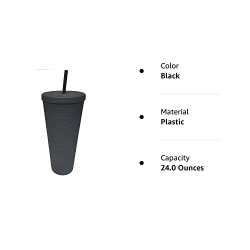 Starbucks 2021 Black Matte Studded Venti Tumbler, 24 Oz