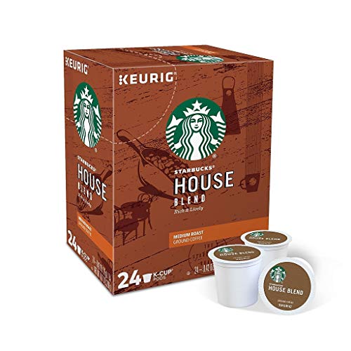 Starbucks 2739894 House Blend Coffee K-Cup Pods Medium Roast 24/