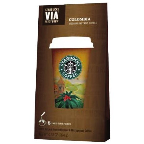 Starbucks 11019881 Via Ready Brew Coffee Colombia 8/Box