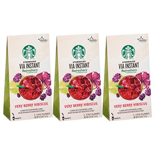 Starbucks Via Instant Refreshers Very Berry Hibiscus Instant Bev