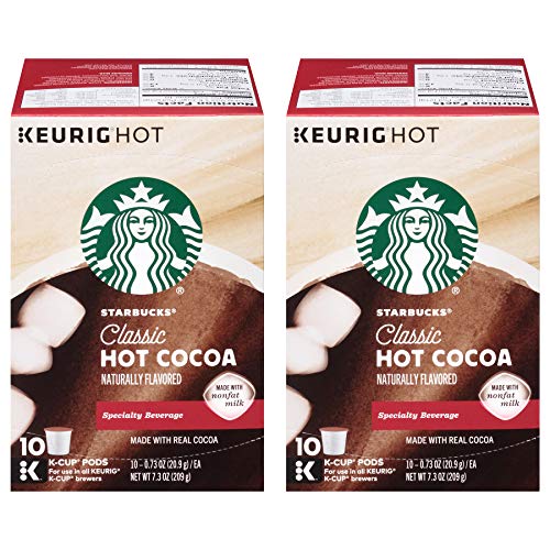 Starbucks Classic Hot Cocoa Naturally Flavored 10 K-Cups Box Of 2