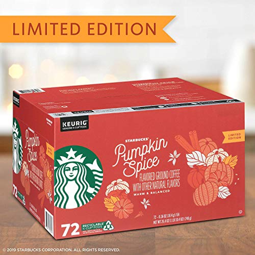 Starbucks Coffee K-Cups,Warm &Amp; Balanced With Notes Of Pumpkin, C