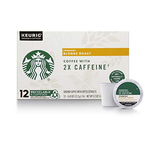 Starbucks Blonde Roast K-Cup Coffee Pods With 2X Caffeine — For