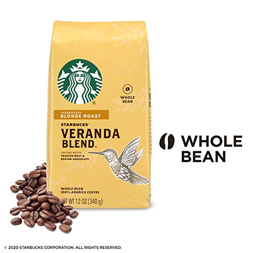 Starbucks Blonde Roast Whole Bean Coffee — Veranda Blend — 100% Starbucks Blonde Roast Whole Bean Coffee — Veranda Blend — 100%