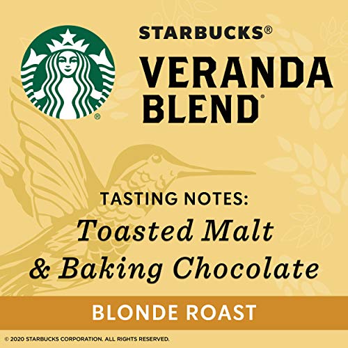 Starbucks Blonde Roast Whole Bean Coffee — Veranda Blend — 100% Starbucks Blonde Roast Whole Bean Coffee — Veranda Blend — 100%