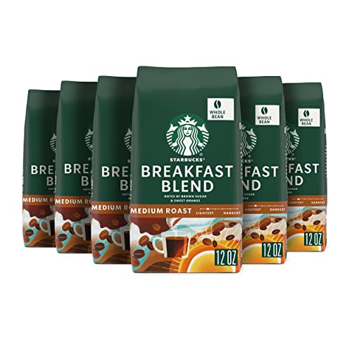 Starbucks Medium Roast Whole Bean Coffee — Breakfast Blend — 100
