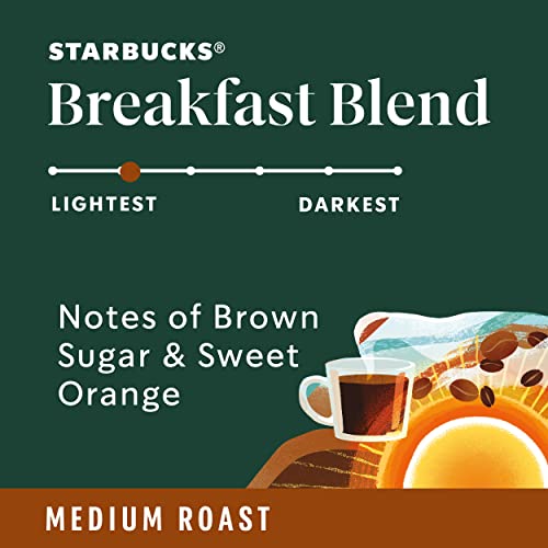 Starbucks Breakfast Blend – Whole Bean Coffee 18Oz - Packaging