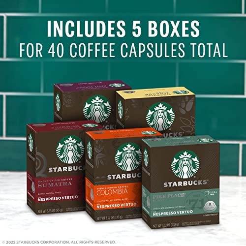 Starbucks By Nespresso Blonde, Medium, And Dark Roast Variety Pa