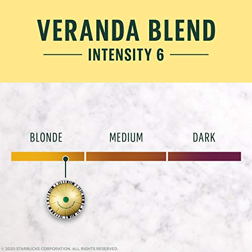 Starbucks By Nespresso Blonde Roast Veranda Blend Coffee 32-Cou