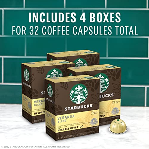Starbucks By Nespresso Blonde Roast Veranda Blend Coffee 32-Cou