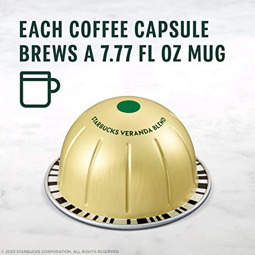 Starbucks By Nespresso Blonde Roast Veranda Blend Coffee 32-Cou