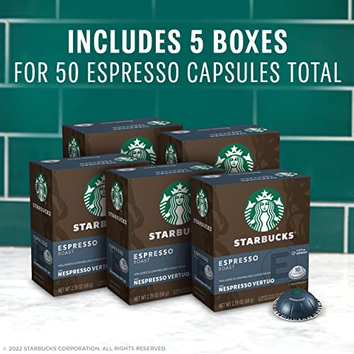 Starbucks By Nespresso Dark Roast Espresso 50-Count Single Serv