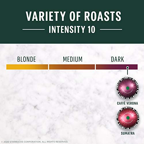 Starbucks By Nespresso Dark Roast Variety Pack Coffee 32-Count