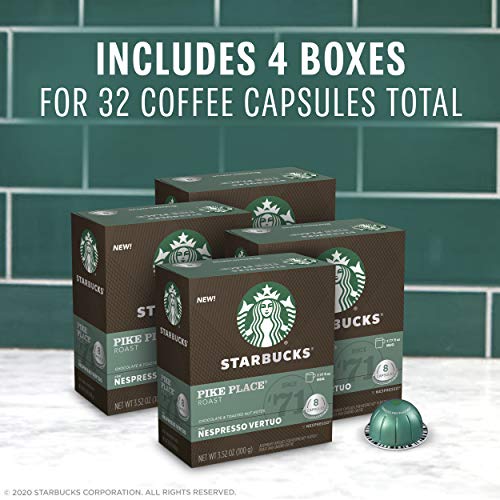 Starbucks By Nespresso Medium Roast Pike Place Roast Coffee 32-