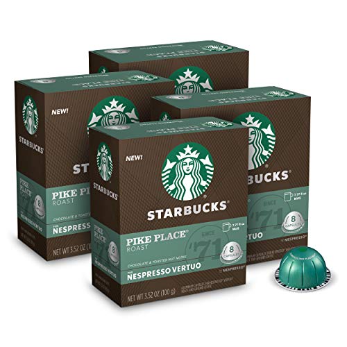Starbucks By Nespresso Medium Roast Pike Place Roast Coffee 32-