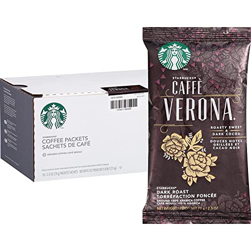 Starbucks Caffe Verona Ground Coffee Portion Packs 18Ct