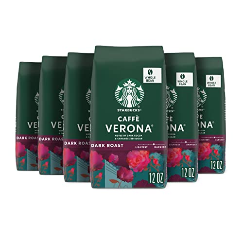 Starbucks Caffè Verona Dark Roast Whole Bean Coffee, 12-Ounce Ba