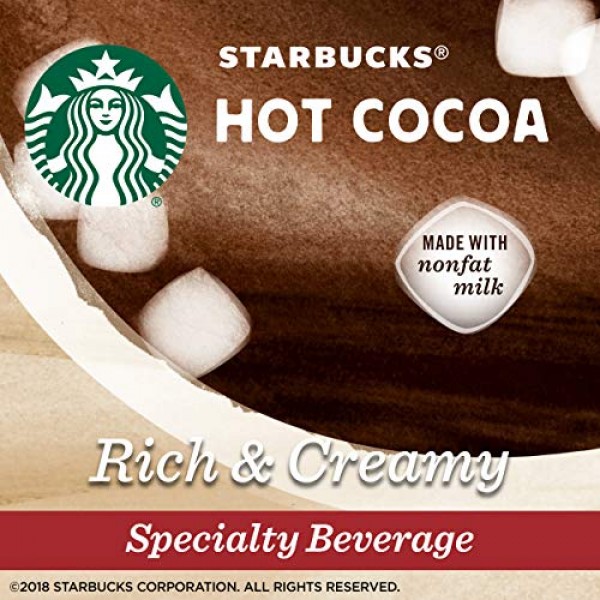 Starbucks Classic Hot Cocoa K-Cup For Keurig Brewers, 6 Boxes Of