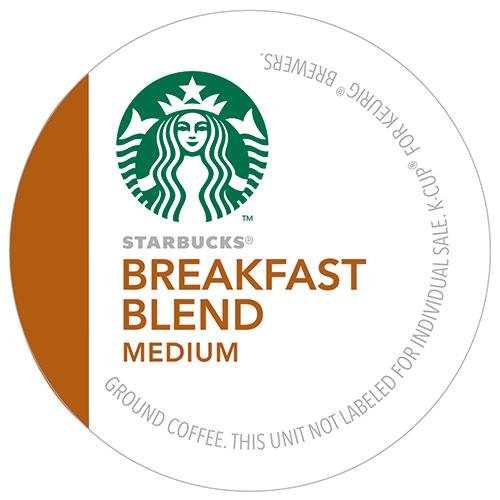 Starbucks Breakfast Blend Coffee K-Cups, 24 K-Cups, 2 Pack
