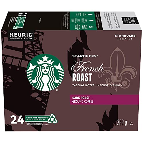 Starbucks Coffee K-Cup Pods, French Roast, 24 Ct
