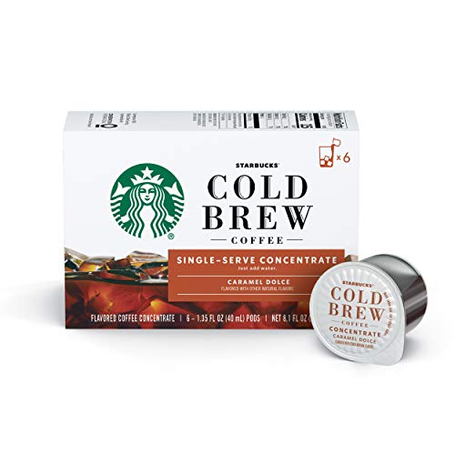 Starbucks Cold Brew Coffee — Caramel Dolce Flavored — Single-Ser