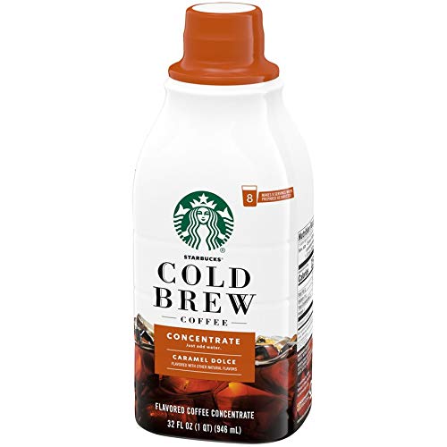 Starbucks Cold Brew Concentrate, 32 Fl Oz Caramel Dolce