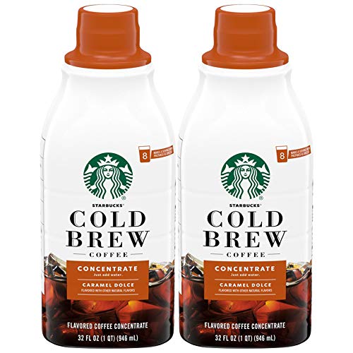 Starbucks Cold Brew Concentrate, 32 Fl Oz Caramel Dolce