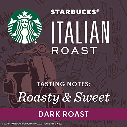 Starbucks Italian Roast Dark Roast Ground Coffee, 20 Ounce Pack