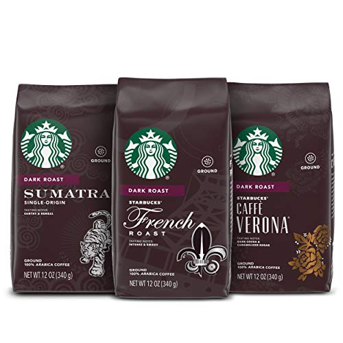 Starbucks Dark Roast Ground Coffee — Variety Pack — 3 Bags 12 O Starbucks Dark Roast Ground Coffee — Variety Pack — 3 Bags 12 O