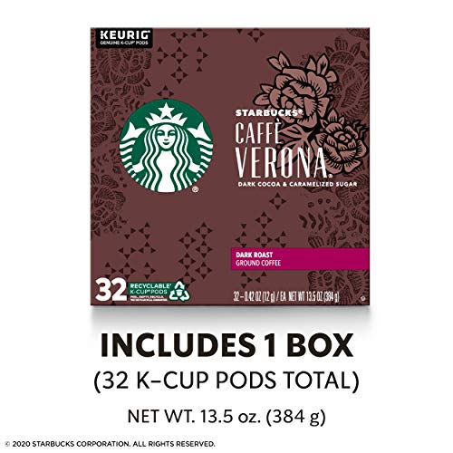 Starbucks Dark Roast K-Cup Coffee Pods — Caffè Verona For Keurig