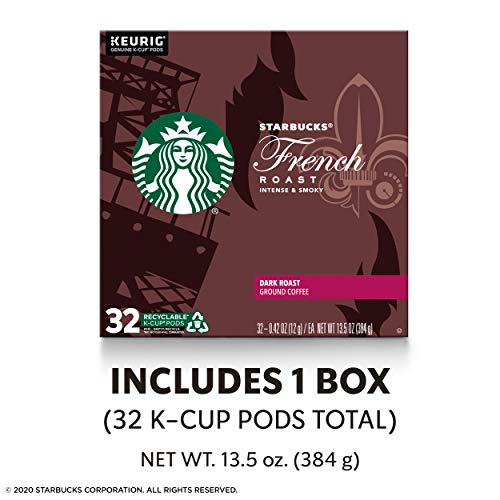 Starbucks Dark Roast K-Cup Coffee Pods — French Roast For Keurig