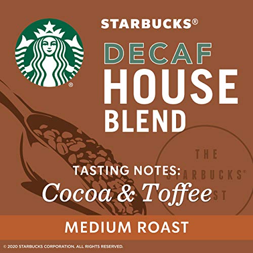 Starbucks Decaf K-Cup Coffee Pods — House Blend For Keurig Brewe
