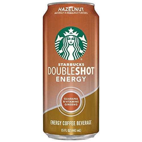 Starbucks, Doubleshot Energy Drink, Hazelnut, 15 fl oz. cans 12...