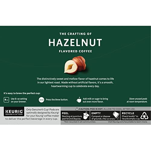 Starbucks Flavored Coffee K-Cup Pods, Hazelnut Flavored Coffee,