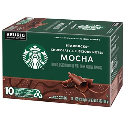 Starbucks Flavored Coffee K-Cup Pods, Mocha Flavored Coffee, Mad