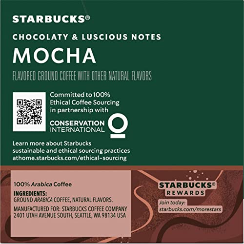 Starbucks Flavored Coffee K-Cup Pods, Mocha Flavored Coffee, Mad