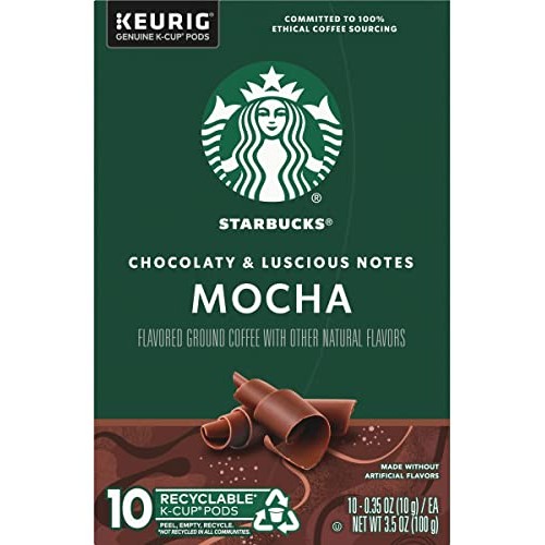 Starbucks Flavored Coffee K-Cup Pods, Mocha Flavored Coffee, Mad