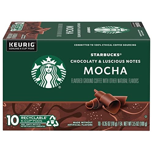Starbucks Flavored Coffee K-Cup Pods, Mocha Flavored Coffee, Mad