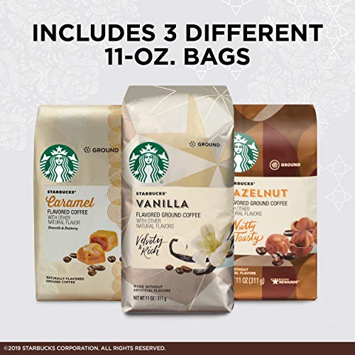 Starbucks Flavored Ground Coffee — Variety Pack — No Artificial