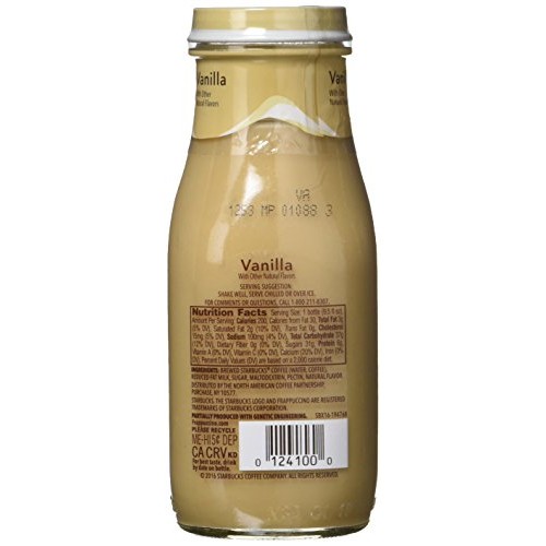 Starbucks Frappuccino Coffee Drink, Vanilla 9.5 Ounce ., 15 Pk....