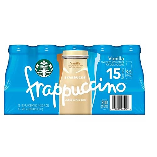 Starbucks Frappuccino Coffee Drink, Vanilla 9.5 Ounce ., 15 Pk....