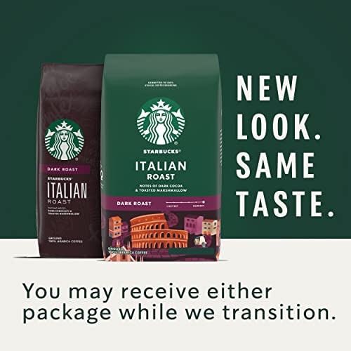 Starbucks Dark Roast Ground Coffee — Italian Roast — 100% Arabic