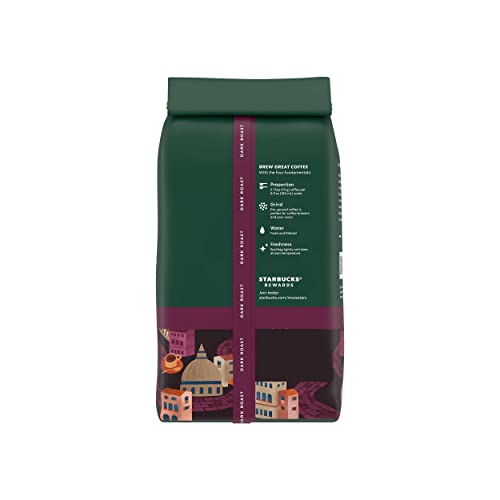 Starbucks Dark Roast Ground Coffee — Italian Roast — 100% Arabic